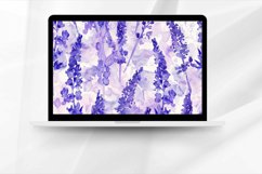 Watercolor lavender Digital Papers Bundle Product Image 3