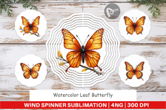 Leaf Butterfly Wind Spinner Product Image 1