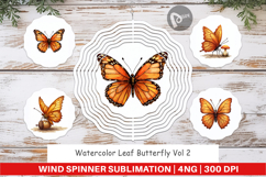 Leaf Butterfly Wind Spinner Product Image 1