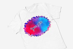 Sublimation Backgrounds - Watercolor Leaf Frames Product Image 3