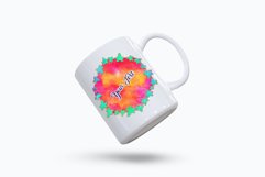 Sublimation Backgrounds - Watercolor Leaf Frames Product Image 4
