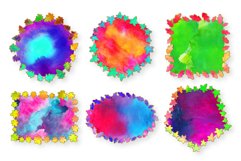 Sublimation Backgrounds - Watercolor Leaf Frames Product Image 2