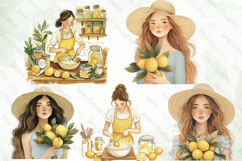Watercolor Lemon Bundle Clipart Product Image 3