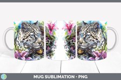 GorgeousWatercolor Mug Wrap design.