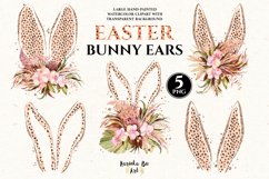 My first Easter, Easter bunny png, floral sublimation, boho png, bunny ears, Easter sublimation, leopard print bunny, leopard baby, Easter bundles, rabbit, summer, isolated, illustration, spring, celebration, boho, easter bunny, holiday, graphic, animal, 