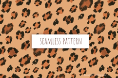 Watercolor Leopard Print Seamless Pattern Product Image 2