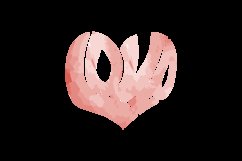 Watercolor lettering typography love Product Image 2