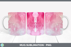 GorgeousWatercolor Mug Wrap design.