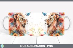 GorgeousWatercolor Mug Wrap design.
