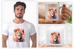 Watercolor Lion Sublimation 
