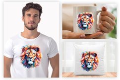 Watercolor Lion Sublimation Clipart