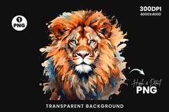 Watercolor Lion Sublimation