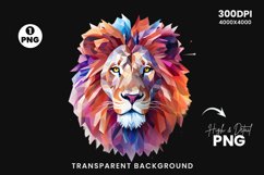 Watercolor Lion Sublimation PNG Clipart