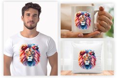 Watercolor Lion PNG Clipart