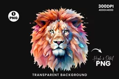 Lion Sublimation PNG Clipart