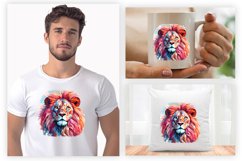 Watercolor Lion PNG Clipart
