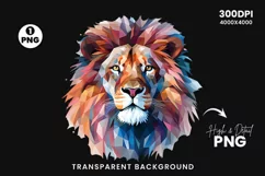 Watercolor Lion PNG Clipart