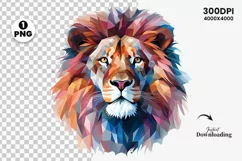 Watercolor Lion Sublimation 