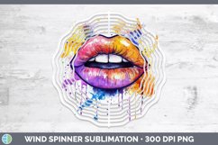 GorgeousWatercolor Wind Spinner design.