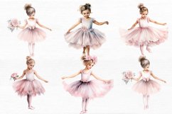Little Ballerina Watercolor Sublimation Clipart Product Image 6