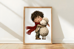 Watercolor little Farmer Clipart Set Product Image 3