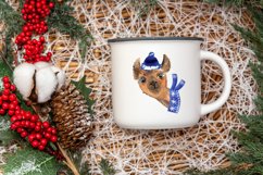 Watercolor Llama christmas clipart - Sublimation designs Product Image 5