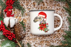 Watercolor Llama christmas clipart - Sublimation designs Product Image 8