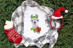 Watercolor Llama christmas clipart - Sublimation designs Product Image 9