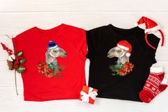 Watercolor Llama christmas clipart - Sublimation designs Product Image 5