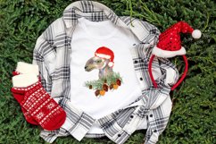 Watercolor Llama christmas clipart - Sublimation designs Product Image 9