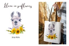 Watercolor Llama Clipart - Sublimation designs bundle Product Image 15