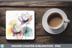 GorgeousWatercolor Square Coaster design.