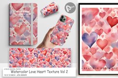 Digital Paper Watercolor Texture Heart Product Image 1