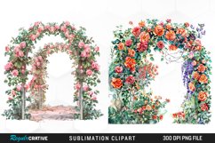 Watercolor Love In Bloom Collection Clipart Bundle Product Image 4