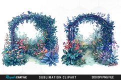 Watercolor Love In Bloom Collection Clipart Product Image 1