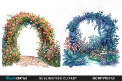 Watercolor Love In Bloom Collection Clipart Bundle Product Image 3