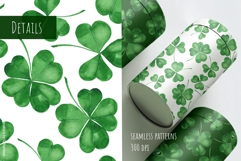 Watercolor Lucky Clover Pattern Product Image 4