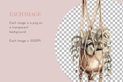 Watercolor Boh Macramé Clipart PNG 17 Product Image 4