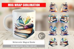 Mug sublimation design Magical Books Product Image 1