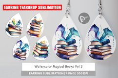 Earring Teardrop Magical Books Product Image 1