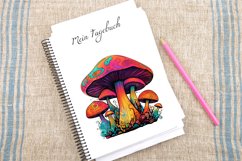 Watercolor Magical Mushrooms Clipart Bundle Product Image 4