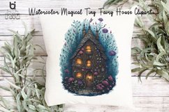 Watercolor Magical Tiny Fairy House Clipart, Mug PNG Design Product Image 12