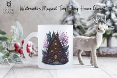 Watercolor Magical Tiny Fairy House Clipart, Mug PNG Design Product Image 5