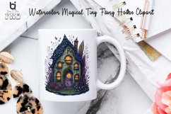 Watercolor Magical Tiny Fairy House Clipart, Mug PNG Design Product Image 6