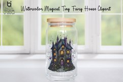 Watercolor Magical Tiny Fairy House Clipart, Mug PNG Design Product Image 7
