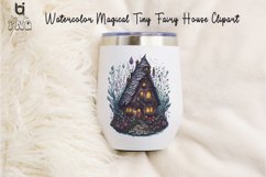 Watercolor Magical Tiny Fairy House Clipart, Mug PNG Design Product Image 8