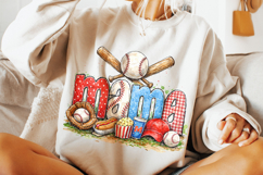 Retro Baseball Mama PNG, Baseball Game Day PNG, Sports Mom Product Image 3