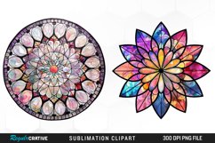 Watercolor Mandala Artwork Clipart Product Image 1