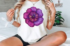 Watercolor Mandala Petunia Clipart Bundle Product Image 3