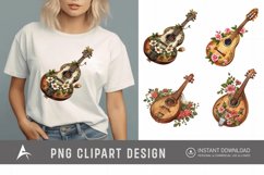 Watercolor Mandolin Clipart Product Image 1